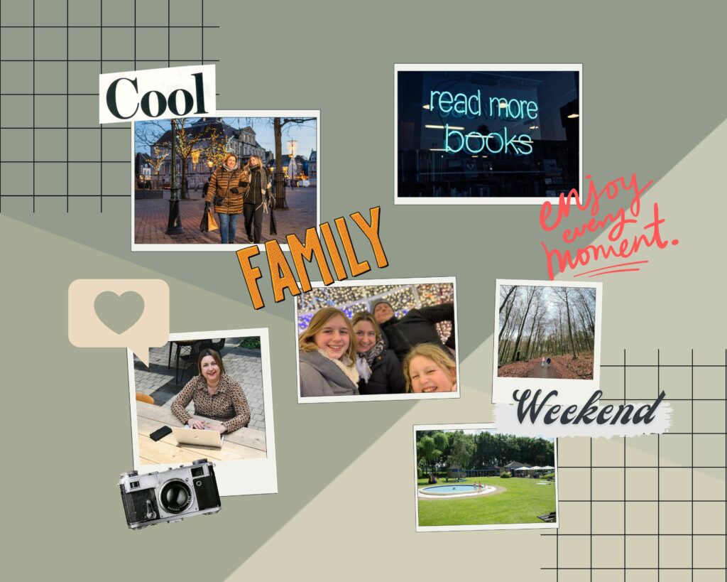 Collage scrapbook family