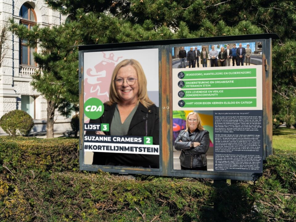 Poster verkiezingen CDA Stein